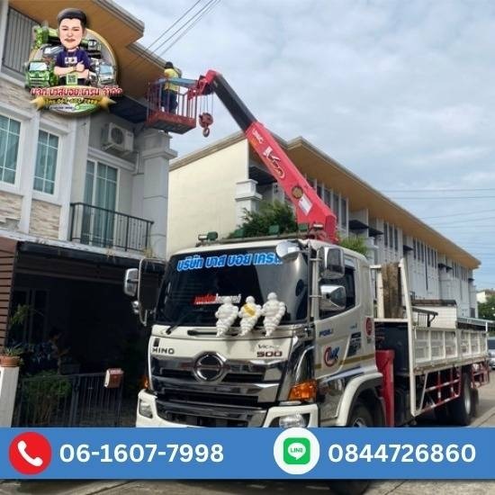 ให้เช่ารถเครน รถเฮี๊ยบ รถเทรลเลอร์ ชลบุรี - รถเฮี๊ยบติดกระเช้าให้เช่า ฉะเชิงเทรา